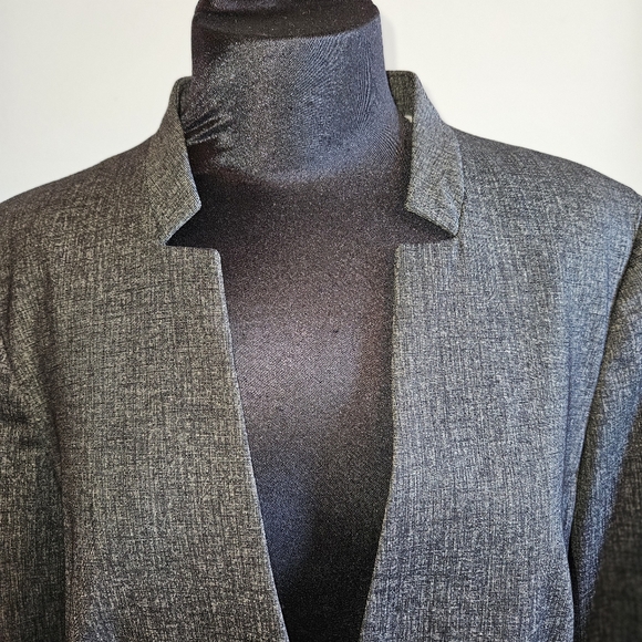 Banana Republic Blazer Size 12 Heather Charcoal Gray NWT - Picture 2 of 13
